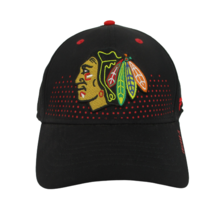 M L Fanatics Chicago Blackhawks Team Logo Authentic PRO Black Red Hat 2018 - $16.81