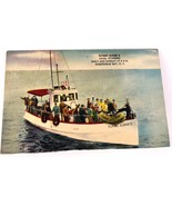 Sheepshead Bay Brooklyn New York City Vintage linen postcard Fishing Par... - $40.62 CAD