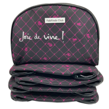 Lancôme Cosmetic Makeup Bags Lot of 5 Purse Organizer Pink Rose - $15.79