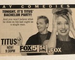 Titus Tv Guide Print Ad Christopher Titus Stacy Keach TPA14 - £4.68 GBP