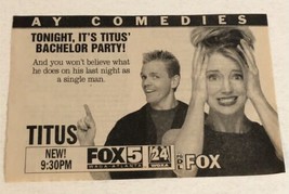 Titus Tv Guide Print Ad Christopher Titus Stacy Keach TPA14 - £4.64 GBP