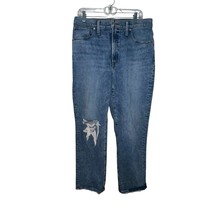 Madewell The Perfect Vintage Straight Jean in Kingsbury Wash Knee-Rip Ed... - $28.51