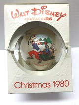 SCHMID Disney 1980 Sleigh Ride Glass Round 4&quot; Ball Ornament - $14.85