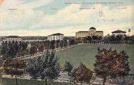 Campus Scene University of Oklahoma Norman 1910c postcard - £5.93 GBP