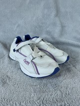 Curves Women Shoes Sneakers Athletic Workout Purple White Leather Size 8.5 - £22.33 GBP