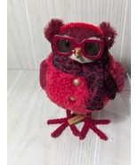 Wondershop Featherly Friends Ruby Red Bird Figure glasses scarf 2023 Xma... - £7.48 GBP