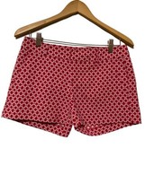 Banana Republic Factory Womens Size 4 Strawberry Pink Patterened Chino Shorts - £9.60 GBP