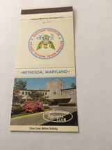 Vintage Matchbook Cover Matchcover National Naval Medical Center Bethesd... - £3.17 GBP