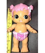 Baby Doll Mini Interactive Talking Doll Is 5” Pink Diaper Singing Bouncing - £16.39 GBP