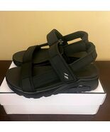 Skechers Uno New Heights Black Strappy Platform Sandals 119813 Womens 7 - $29.69