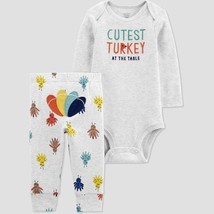 Baby Thanksgiving Outfit Just One You Baby 2pc Thanksgiving Outfit 3M Gray - £6.39 GBP