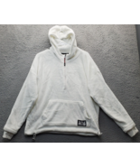 Juicy Couture Sport Hoodie Womens Large White Fleece Drawcord Adjustment... - $36.09 CAD
