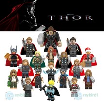 18pcs/set Different Style Thor Odinson Avengers Marvel Super Heroes Mini... - $34.99