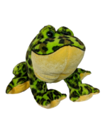 Ganz Webkinz Bullfrog Green Black Plush Stuffed Animal HM114 No Code 8&quot; - $20.79