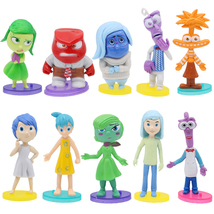 10Pcs Inside Out 2 Action Figures Joy Anger Disgust Fear Anxiety Ornament Toys - £18.19 GBP