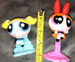 Lot Of 2 Powerpuff Girls Blossom &amp; Bubbles Burger King Kidsmeal Toys - $19.99