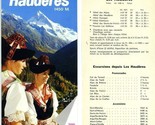 Les Hauderes Switzerland Brochure &amp; Hotel Rate Chart 1970&#39;s  - £15.66 GBP