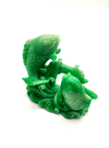 Feng Shui Lucky Mascot Fish Statue or papaer weight 13CM X 12CM - $7.50
