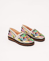 Women&#39;s Embroidered Leather Moroccan Slippers | Sustainable Babouche Foo... - £47.95 GBP