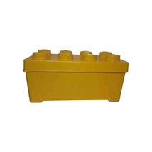 Lego Classic Yellow Storage Box with Brick Lid - Empty, 14 x 7&quot;, - £7.28 GBP