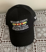 Williams County Ohio Vietnam Veterans Memorial Black Baseball Hat Cap Brand New - £10.17 GBP