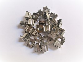 EIA-310 M6 Cage Nut Rack Mount Screw, Stainless, CHROME FINISHED, 50 pcs... - $11.40