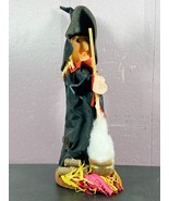 Halloween Witch Styrofoam Straw Figure smoke fire decor Vintage 1987 - $19.79