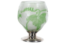c1910 French Cameo Glass Sterling base Shot glass Cordial - £257.81 GBP