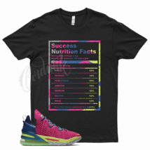 Black SUCCESS T Shirt for Lebron 18 Los Angeles by Night Multi Color Gang 17 - £20.49 GBP+
