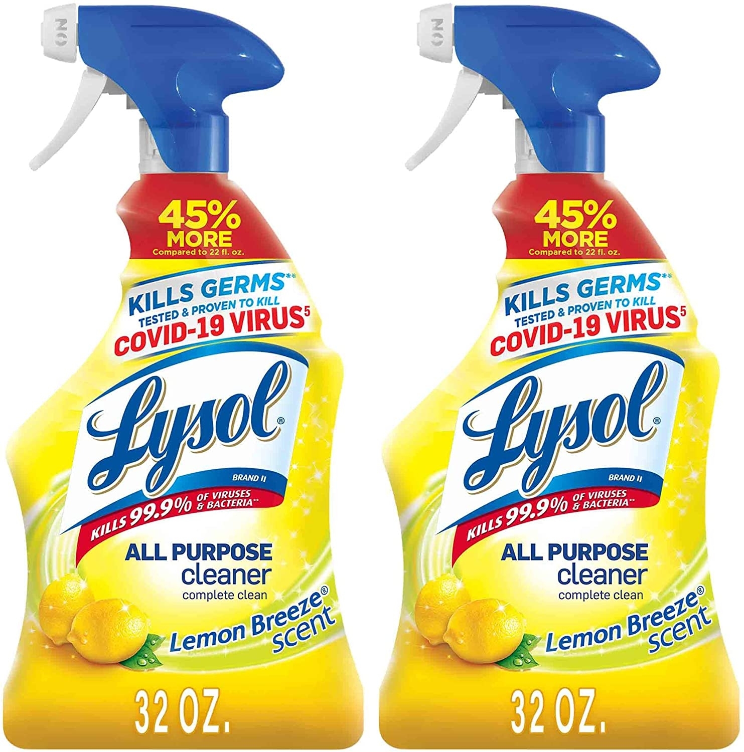 Lysol All Purpose Cleaner, Lemon Breeze, 32 oz (Pack Of 2) - £10.97 GBP