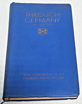 Through Germany. 1930 Edition. With Compliments of the Hamburg-American ... - $35.99