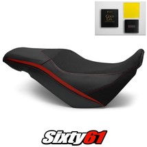 Suzuki V-Strom 650 Seat Cover and Gel 2017-2022 2023 Black Red Luimoto Tec-Grip - £235.42 GBP