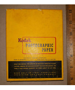 21AA16 ANTIQUE BOX, KODAK PHOTO PAPER, EARLY 1950&#39;S, GOOD CONDITION, EMPTY! - £22.00 GBP