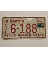 North Dakota 1966 Truck License Plate-Peace Garden State-1969-VTG #6-188 - $25.99 CAD