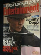 Entertainment Weekly Magazine January 9 2009 First Look At 2009 Johnny Depp - £7.86 GBP