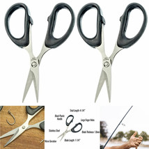 2 Pc Stainless Steel Blade Fishing Line Scissors Sewing Thread Snip 4-1/... - £11.79 GBP