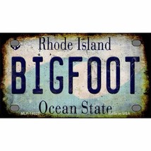 Bigfoot Rhode Island Novelty Mini Metal License Plate - £11.97 GBP