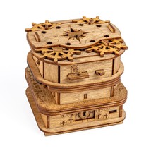 Cluebox - Davy Jones Locker - Escape Room Game - Puzzle Box - Gift Box - 3D Wood - £72.38 GBP