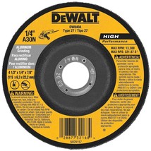 Dewalt DW8404 Type 27 Aluminum Grinding Wheel Disc 4 1/2&quot;x 1/4 x 7/8 Arb... - £4.41 GBP