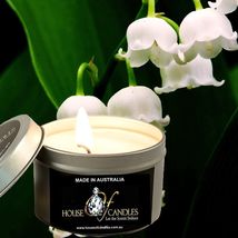 Lily Of The Valley Eco Soy Wax Scented Tin Candles, Vegan Friendly, Hand Poured - £11.81 GBP+