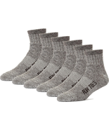 Merino Wool Ankle Hiking Socks with Arch Support - 6 Pairs for All - $39.45