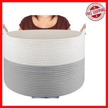 XXXLarge Cotton Rope Storage Basket - Stylish 22&quot;x22&quot;x14&quot; for Toys &amp; Lau... - $667.04 MXN