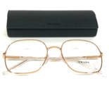 PRADA Eyeglasses Frames VPR 56W SVF-1O1 Pink Gold Clear Wire Rim 54-19-140 - $140.03