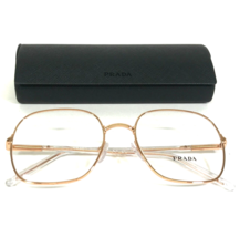 PRADA Eyeglasses Frames VPR 56W SVF-1O1 Pink Gold Clear Wire Rim 54-19-140 - £110.11 GBP