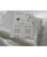 Unwritten Sterling Silver Size 7 Elephant and 4 Leaf Clover Ring Set Y598 - $368.22 MXN