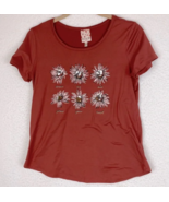 Belle du Jour big girls t-shirt size Large rusty brown - $7.25