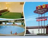 Mobil Country Club Motel San Jose California Ca Unp Cromo Cartolina N6 - £16.85 GBP
