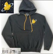 Five Hills Quackity Planet Duck Hoodie XL Black Mens Pullover Sweatshirt Sweater - £30.27 GBP