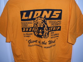 Lions Drag Strip of So Cal on a Gold Extra Large tee shirt - €20,84 EUR
