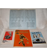 VINT. LOT OF 4 MID-CENTURY BOWLING TIPS:“HOW IT IMPROVE YOUR BOWLING&quot;-PA... - $4.95